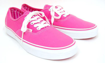 Pink Vans Authentic Shoes